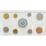 Zestaw 9 monet „fleurs de coins” Mennica Paryska, 1975