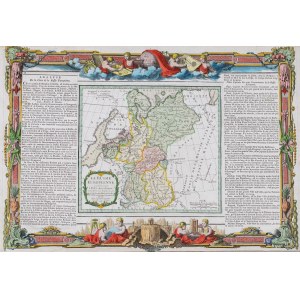 MAPA, ROSJA EUROPEJSKA, Francja, Paryż, Louis Charles Desnos, 1766