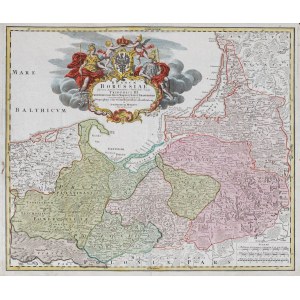 MAPA, KRÓLESTWO PRUS, Norymberga, Johannes Baptist Homann, po 1701