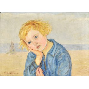 Wlastimil HOFMAN (1881 - 1970), Zamyślona dziewczyna, 1931