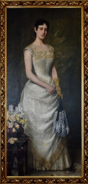 Kazimierz Pochwalski (1855-1940), Portret żony, 1888