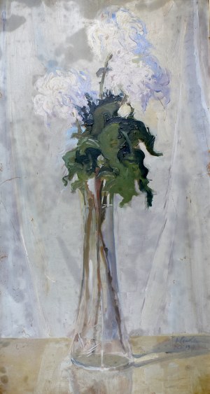 Ignacy Pinkas (1888-1935), Kwiaty w wazonie, 1917