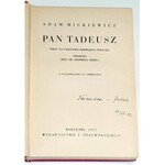 MICKIEWICZ- PAN TADEUSZ z illustracjami E. M. Andriollego OPRAWA Stan BDB