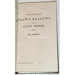 POWSZECHNE PRAWO KRAIOWE DLA PAŃSTW PRUSKICH Cz.1, t.1., 1826