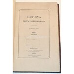 HUBE- HISTORYA PRAWA KARNEGO RUSKIEGO t.1-.wyd. 1870