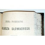 SŁOWACKI- PISMA POŚMIERTNE t.1-3 wyd. 1866 PIERWODRUKI