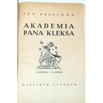 BRZECHWA - AKADEMIA PANA KLEKSA ilustr. Szancer wyd. 1946r.,obwoluta