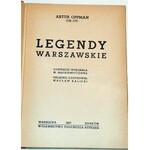 OPPMAN- LEGENDY WARSZAWSKIE ilustr. wyd.1947r.