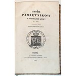 WROTNOWSKI- ZBIÓR PAMIĘTNIKÓW O POWSTANIU LITWY w roku 1831, Paryż 1835