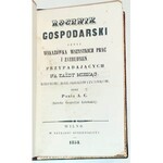 CIUNDZIEWICKA- ROCZNIK GOSPODARSKI, wyd. Wilno 1854