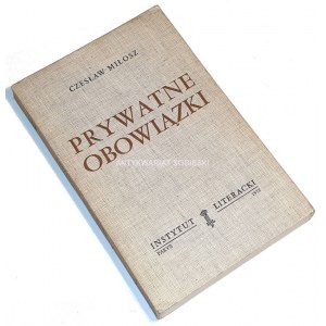 MIŁOSZ - PRYWATNE OBOWIĄZKI wyd.1