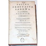 STAWIARSKI - OGÓLNA ORDYNACYA SĄDOWA wyd. 1807