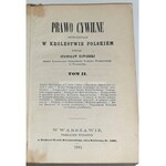 ZAWADZKI- PRAWO CYWILNE t.2 wyd. 1863r.