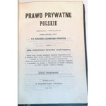 BANDTKIE - PRAWO PRYWATNE POLSKIE NAPISANE wyd. 1851