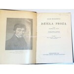 MICKIEWICZ- DZIEŁA PROZĄ wyd. 1934r. t.I-V w 3 wol.