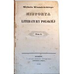 WISZNIEWSKI -  HISTORYA LITERATURY POLSKIEJ t. 1-10 w 9 wol. [komplet]