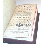 OSTROWSKI- PRAWO CYWILNE NARODU POLSKIEGO t.I wyd. 1784