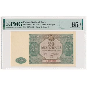 20 złotych 1946 - G - PMG 65 EPQ