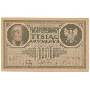 1.000 marek 1919 - X - rzadka i ciekawa seria