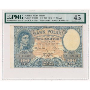 100 złotych 1919 S.C - PMG 45