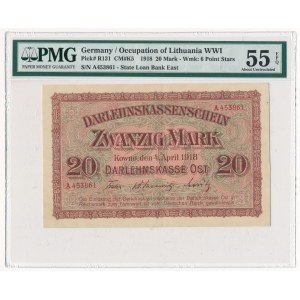 Kowno 20 marek 1918 - E - PMG 55 EPQ