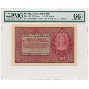 20 marek 1919 - II Serja FO - PMG 66 EPQ