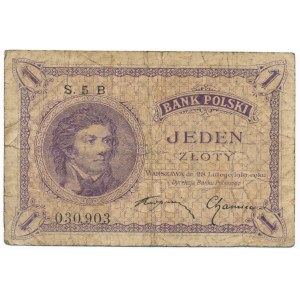 1 złoty 1919 S.5.B - odmiana jednocyfrowa