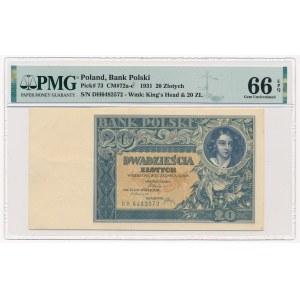 20 złotych 1931 - D.H - PMG 66 EPQ