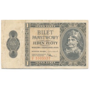 1 złoty 1938 - F -
