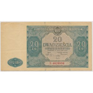 20 złotych 1946 - D -