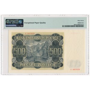 500 złotych 1940 - B - PMG 67 EPQ