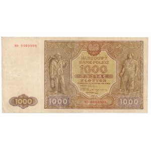 1.000 złotych 1946 - Wb z kropką