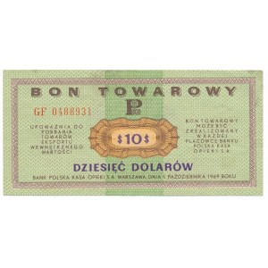 Pewex 10 dolarów 1969 - GF -