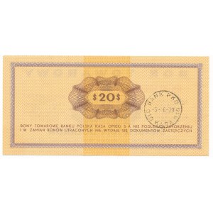Pewex 20 dolarów 1969 - GH - PIĘKNY