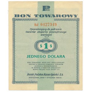 Pewex 1 dolar 1960 - Bd - bez klauzuli - RZADKA