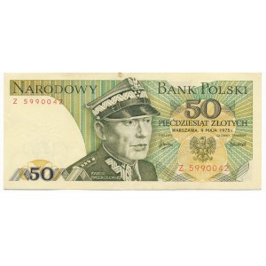50 złotych 1975 - Z - rzadka seria