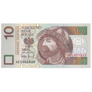 10 złotych 1994 - AE - rzadka seria