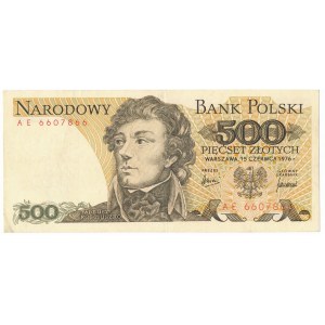 500 złotych 1976 - AE - jedna z najrzadszych serii