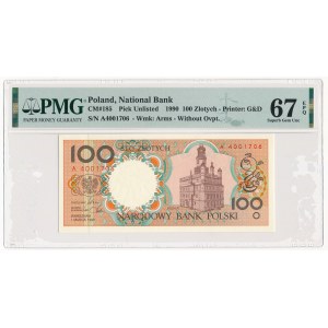 100 złotych 1990 - A - PMG 67 EPQ