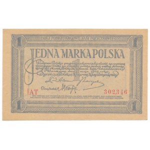 1 marka 1919 - IAT - pięknie wybarwiona