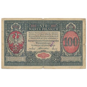 100 marek 1916 Generał z pieczęcią OSTBANK