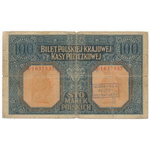 100 marek 1916 Generał z pieczęcią OSTBANK