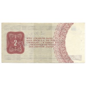 Pewex Bon Towarowy 2 dolary 1979 WZÓR HM 0000000