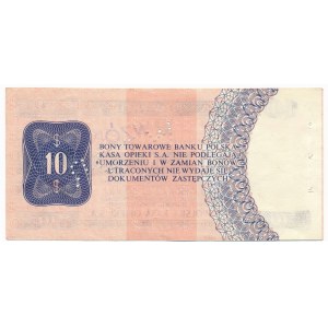 Pewex Bon Towarowy 10 dolarów 1979 WZÓR HF 0000000
