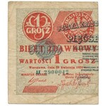 1 grosz 1924 - AX - lewa i prawa połowa