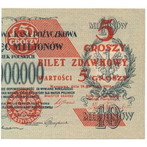 5 groszy 1924 - prawa połowa