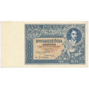 20 złotych 1931 - BH - rzadka seria