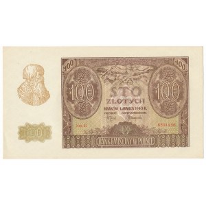100 złotych 1940 - E -