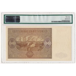1.000 złotych 1946 - S - PMG 58 - bardzo rzadka odmiana