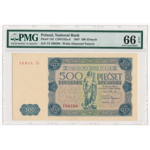 500 złotych 1947 - T2 - PMG 66 EPQ
